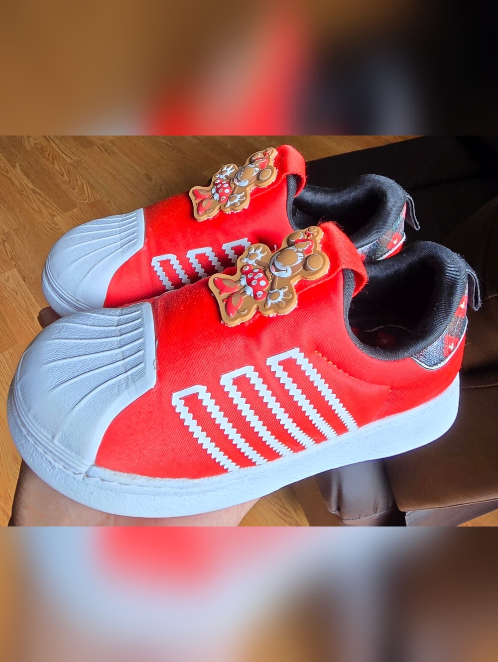 Sz 10 Toddler Girl's ADIDAS ORIGINAL'S Disney Minnie Mouse SUPERSTAR 360